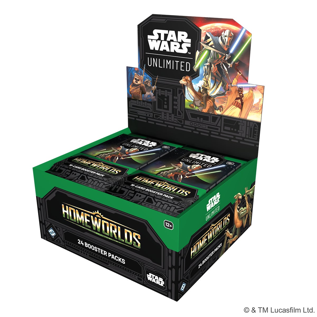 Booster-Display Star Wars: Unlimited – Homeworlds (Englisch)
