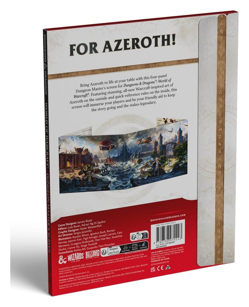 Dungeons & Dragons RPG World of Warcraft Spielleiterschirm (Englisch)