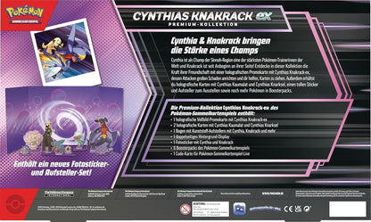 Cynthias Knakrack-ex Premium-Kollektion – Pokémon Karmesin & Purpur TCG