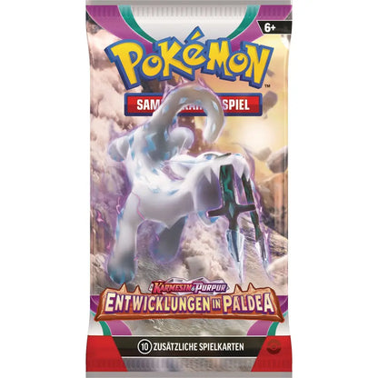 Entwicklungen in Paldea Boosterpack – Pokémon Karmesin & Purpur TCG (DE)