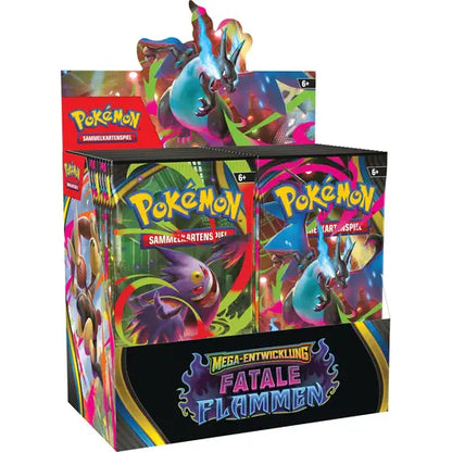 Fatal Flames Booster Display of 36 – Pokémon Mega Evolution TCG (German)
