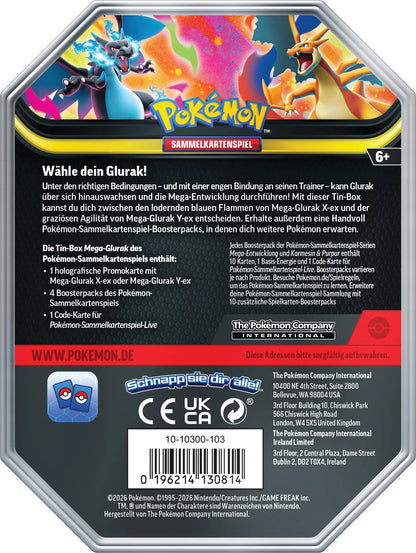 Puszka Mega Charizard Y-ex – Zestaw Pokémon Mega Ewolucja TCG (German)