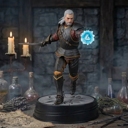 Geralt Statue in Toussaint-Rüstung – Sammlerfigur aus The Witcher III