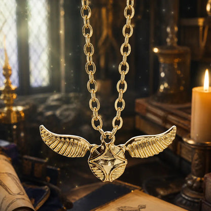Halskette „Goldener Schnatz“ – Magisches Accessoire für Fans