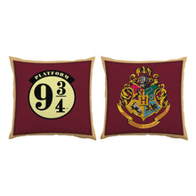 Harry Potter Plüschkissen – Gleis 9¾ & Hogwarts-Wappen