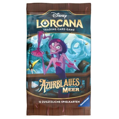 Azurblaues Meer Boosterpack – Disney Lorcana TCG (Deutsch)