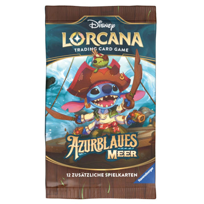 Azurblaues Meer Boosterpack – Disney Lorcana TCG (Deutsch)