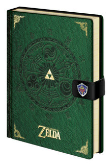 The Legend of Zelda Premium Notizbuch A5 mit Triforce und Hyliaschild