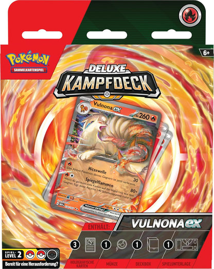 Vulnona-ex Deluxe-Kampfdeck – Pokémon Karmesin & Purpur TCG (Deutsch)