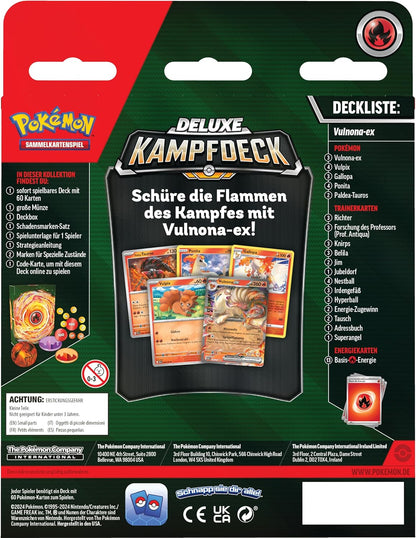 Vulnona-ex Deluxe-Kampfdeck – Pokémon Karmesin & Purpur TCG (Deutsch)