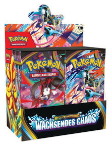 Rosnący Chaos Booster Display 36 szt. – gra karciana Pokémon Megaewolucja TCG (DE)