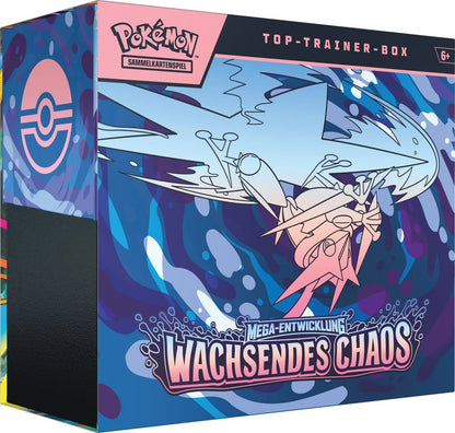 Rosnący Chaos Pudełko Trenera Elite – Pokémon TCG Megaewolucja (DE)