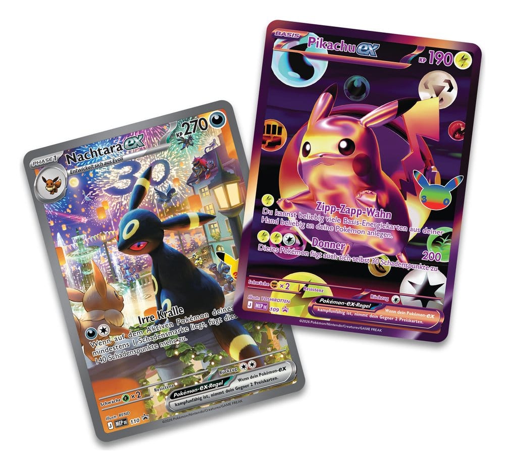 Pokémon TCG 30 Years Ultra-Premium Collection – Night with Pikachu ex & Umbreon ex (German)