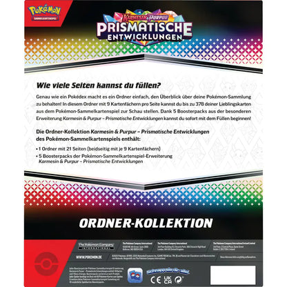 Prismatische Entwicklungen Ordner-Kollektion – Pokémon Karmesin & Purpur TCG