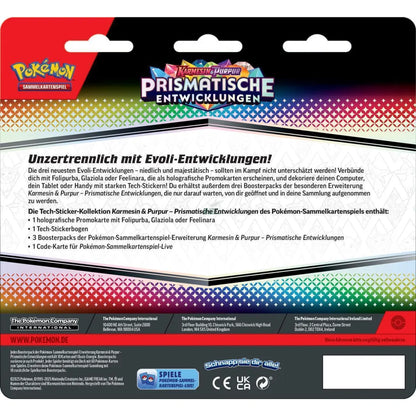 Prismatische Entwicklungen Tech-Sticker-Kollektion – Pokémon Karmesin & Purpur TCG (DE)