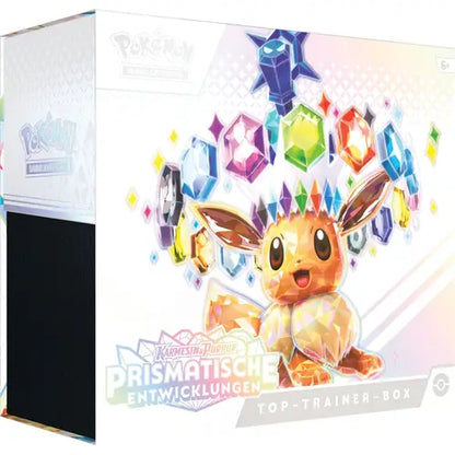 Prismatische Entwicklungen Top-Trainer-Box – Pokémon Karmesin & Purpur TCG