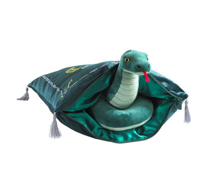 Slytherin Kuschelkissen mit Plüschfigur – Magie zum Anlehnen