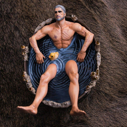 Geralt in der Badewanne Statue – The Witcher 3
