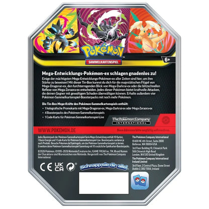 Mega-Darkrai-ex Tin-Box – Mega-Entwicklung Pokémon TCG (Deutsch)