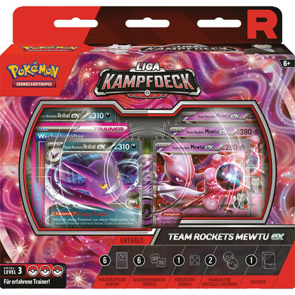 Team Rockets Mewtu-ex Liga-Kampfdeck – Pokémon Karmesin & Purpur TCG (Deutsch)