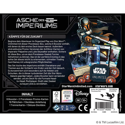 Star Wars: Unlimited – Asche des Imperiums Prerelease-Box (DE)