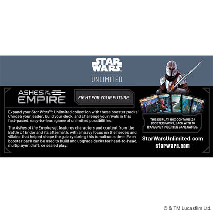 Star Wars: Unlimited – Ashes of the Empire Booster-Display (EN)