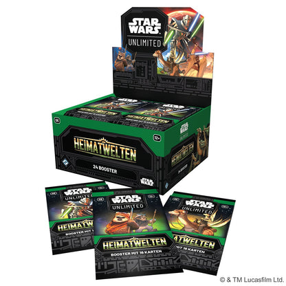 Booster-Display Star Wars: Unlimited – Heimatwelten (Deutsch)