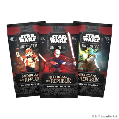 Booster-Display Niedergang der Republik – Star Wars: Unlimited (Deutsch)