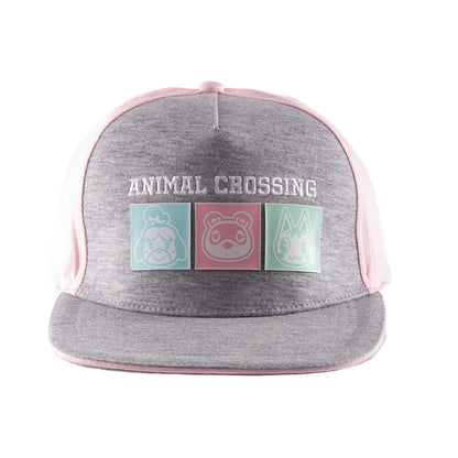 Animal Crossing Snapback Cap in Pastell mit Tierzeichen