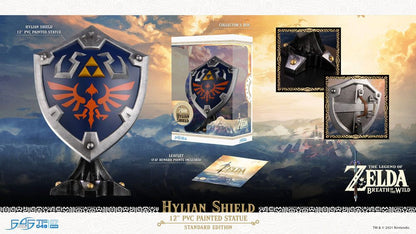 Links Hylia-Schild als Statue aus The Legend of Zelda