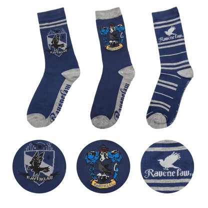 Ravenclaw 3-Pack Socks – Magical Footwear 💙✨
