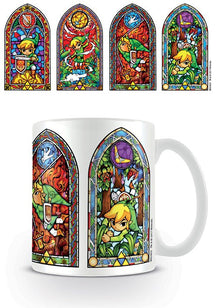 Offiziell lizenzierte Zelda-Tasse im Glasmalerei-Design