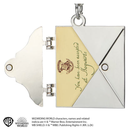 Harry Potter Brelok Metalowy List z Hogwartu
