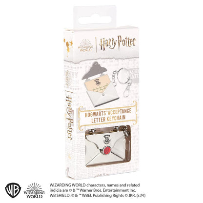 Harry Potter Brelok Metalowy List z Hogwartu