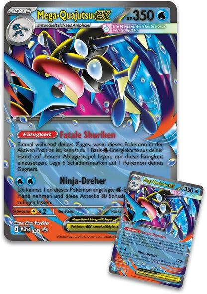 Mega Quajutsu-ex Premium-Kollektion (Deutsch) – 8 Booster Pokémon TCG