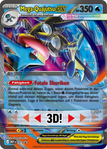 Mega Quajutsu-ex Premium-Kollektion (Deutsch) – 8 Booster Pokémon TCG