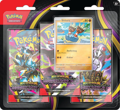 Pokémon TCG Mega-Entwicklung Dunkelnacht 3er-Blister (DE)
