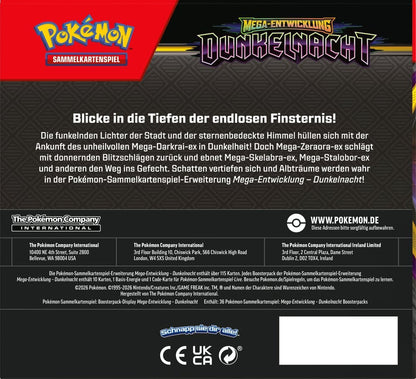 Pokémon TCG Mega-Entwicklung: Dunkelnacht Booster Display (DE)