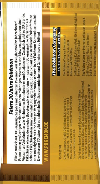 Kollektion Pokémon TCG 30 Jahre – Quajutsu-ex Jubiläums-Kollektion (Deutsch)