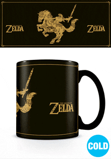 The Legend of Zelda Thermoeffekt-Tasse – Karte von Hyrule